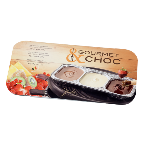 Picture of Gourmet & Choc - Chocolate Trio 270gm Dark, Milk & White (Carton of 10 Units)