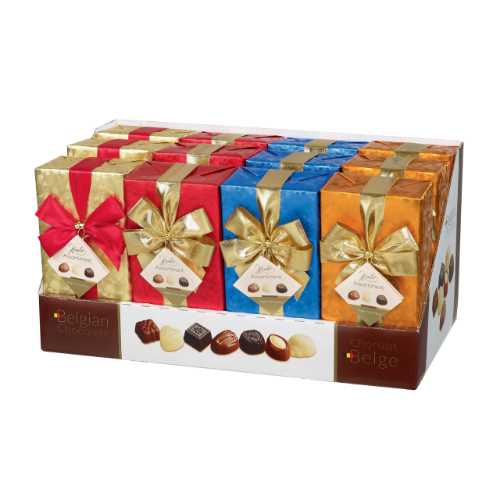 Picture of Belgian Chocolates 'Brilliant' Gift Box with Ribbon - 250gm (Carton of 12 Units)