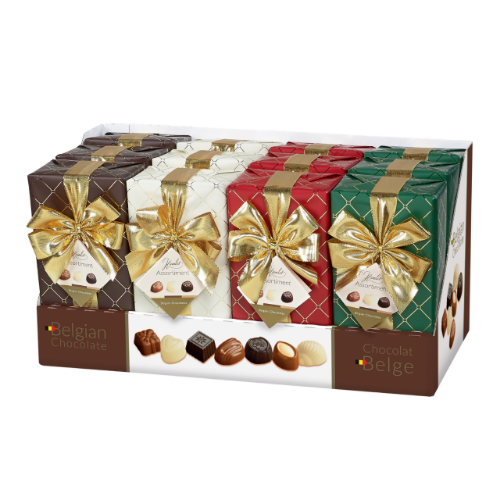 Picture of Belgian Chocolates 'Chesterfield' Gift Box with Ribbon - 250gm  (Carton of 12 Units)