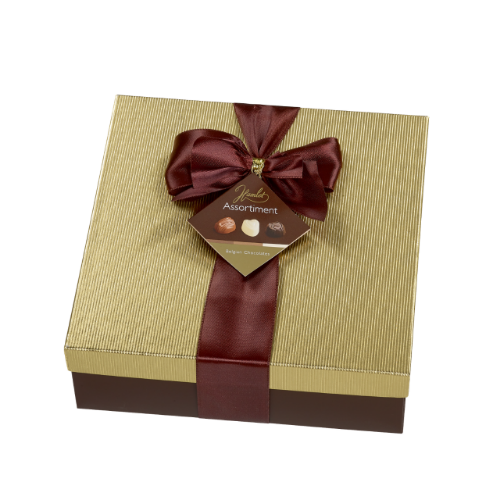 Picture of Belgian Chocolates 'Classic' Gift Box with Ribbon - 500gm (Carton of 5 Units)