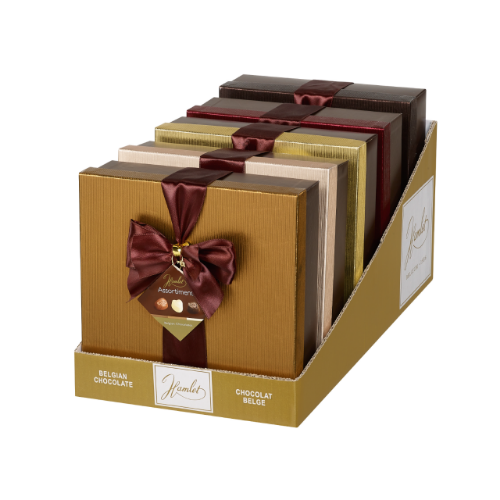 Picture of Belgian Chocolates 'Classic' Gift Box with Ribbon - 500gm (Carton of 5 Units)