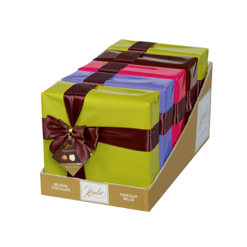 Picture of Belgian Chocolates 'Modern' Gift Box with Ribbon - 500gm (Carton of 5 Units)