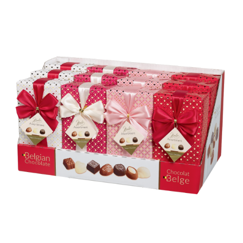 Picture of Belgian Chocolates 'Love' with Ribbon - 250gm (Carton of 12 Units)